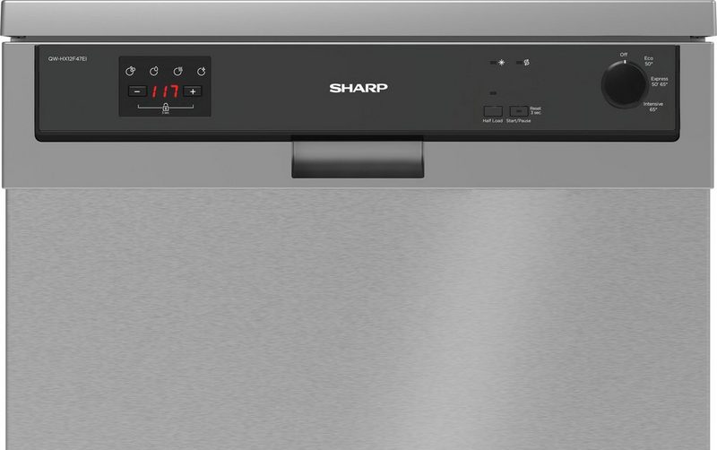 Sharp Standgeschirrspüler QW-HX12F47EI-DE 12 l 13 Maßgedecke