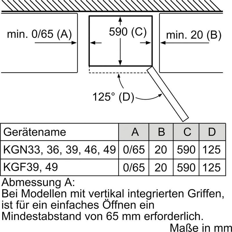 BOSCH Kühl-/Gefrierkombination 2 KGN36NLEA 186 cm hoch 60 cm breit