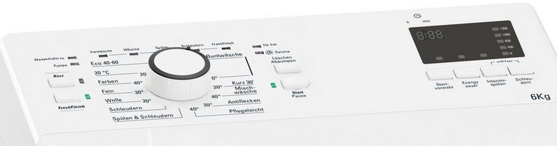 BAUKNECHT Waschmaschine Toplader WAT PRIME 652 DI N 6 kg 1200 U/min