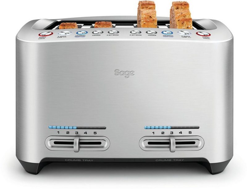 Sage Toaster the Smart Toast STA845BAL 4 lange Schlitze 2000 W