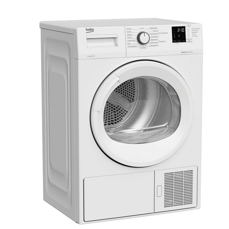 BEKO Kondenstrockner WDPS742GS Kondenstrockner mit Wärmepumpentechnologie 7 kg Startzeitvorwahl bedienfreundliche Multifunktionsdisplay Restzeitanzeige 15 verschiedenen Trocknungsprogramme