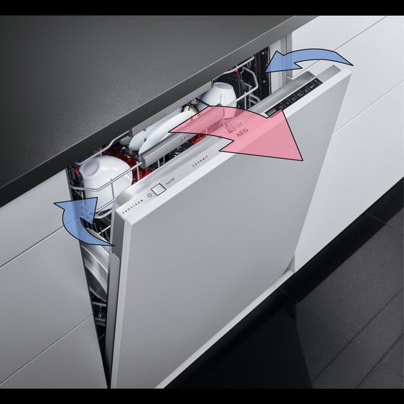 AEG vollintegrierbarer Geschirrspüler FSK93847P 11 l 14 Maßgedecke 7 Spülprogramme AirDry Technologie XXL-Innenraum ExtraSilent 37dB