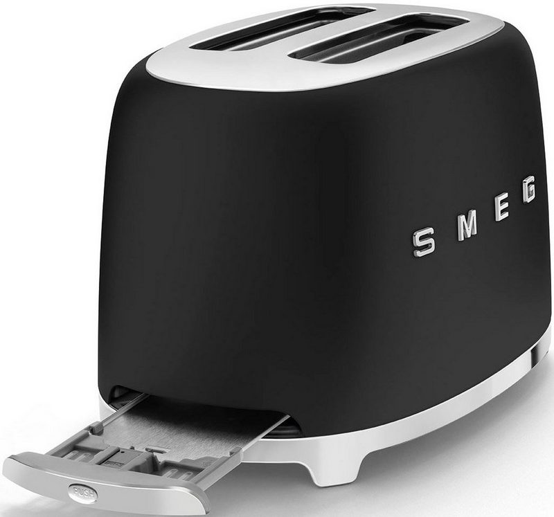 Smeg Toaster TSF01BLMEU 2 kurze Schlitze 950 W