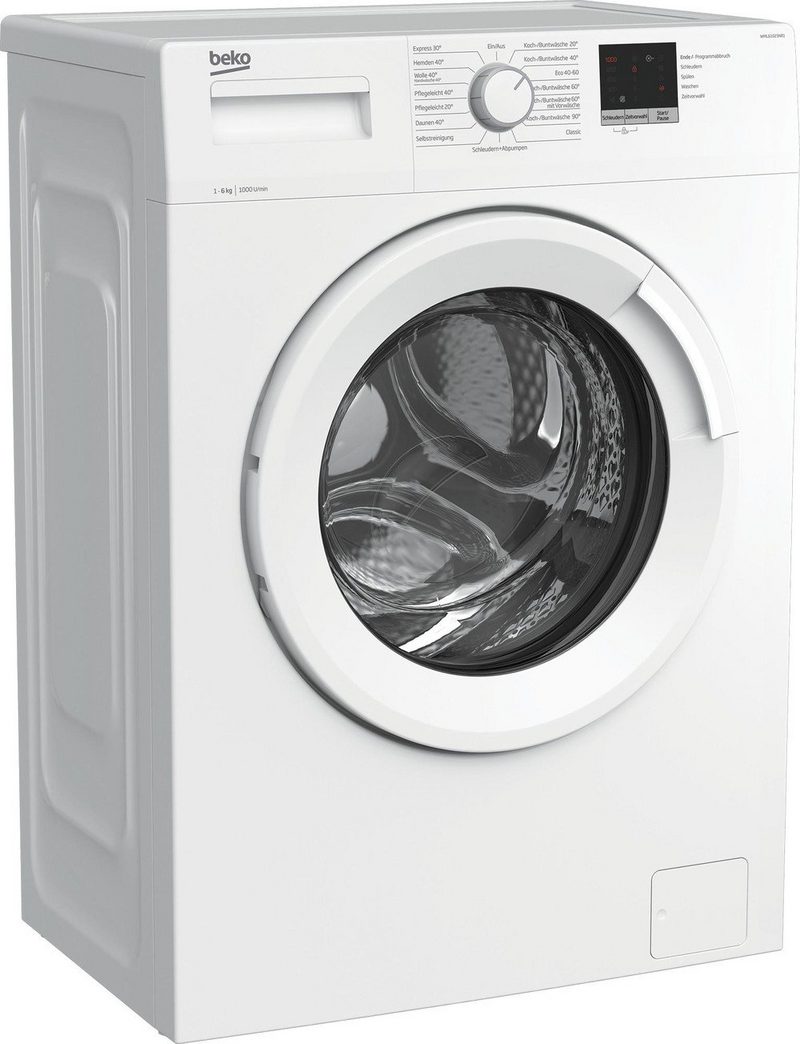 BEKO Waschmaschine Frontlader freistehend 6 kg 1.400 U/Min EEK: E WML61023NR1