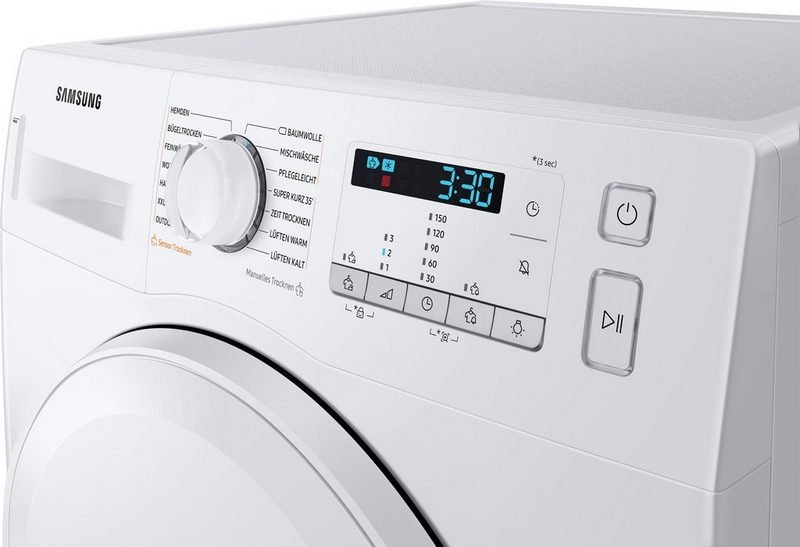 Samsung Wärmepumpentrockner DV9FTA040DW/EG 9 kg Knitterschutz