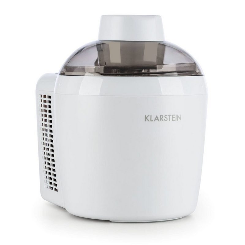 Klarstein Eismaschine Schneeflöckchen Eiscremebereiter thermoelektrisch 700ml leise weiß 0.7 l 90 W