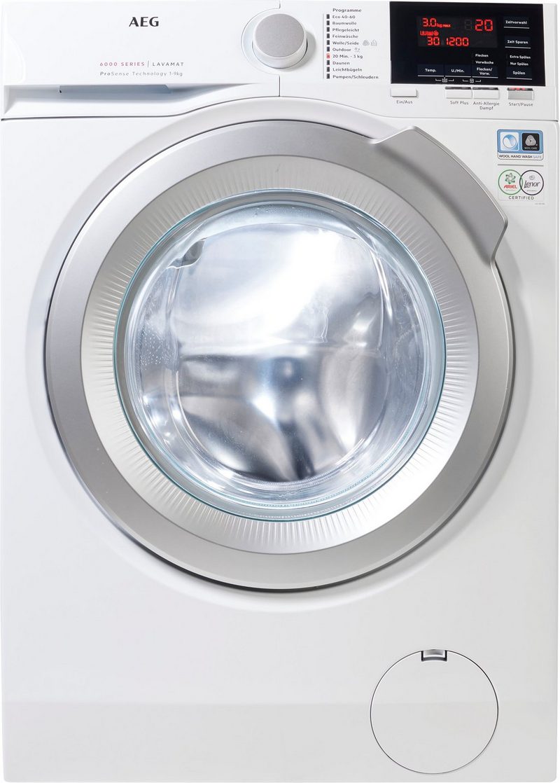 AEG Waschmaschine Serie 6000 L6FB49VFL 9 kg 1400 U/min mit Anti-Allergieprogramm 4 Jahre Garantie inkl.