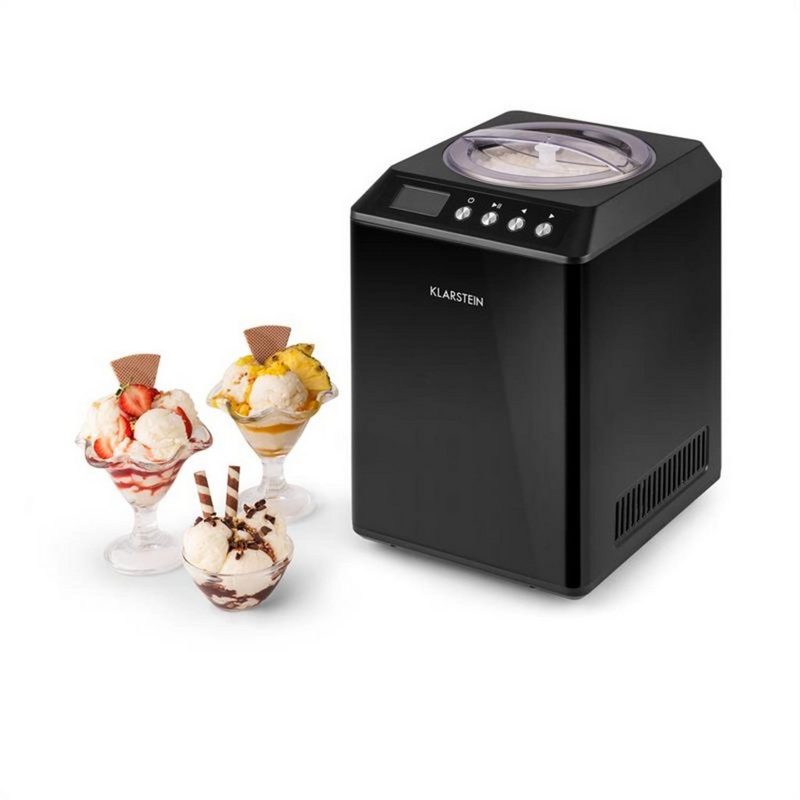 Klarstein Eismaschine Vanilly Sky Family Eiscremebereiter Frozen Yoghurt 250W 25l schwarz 2.5 l 250 W