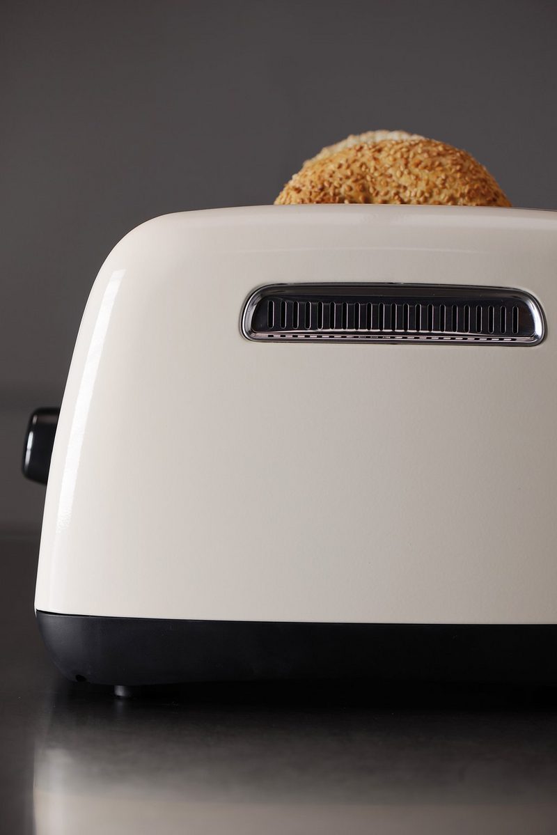 KitchenAid Toaster 5KMT221EAC 2 kurze Schlitze für 2 Scheiben 1100 W mit Brötchenaufsatz und Sandwichzange