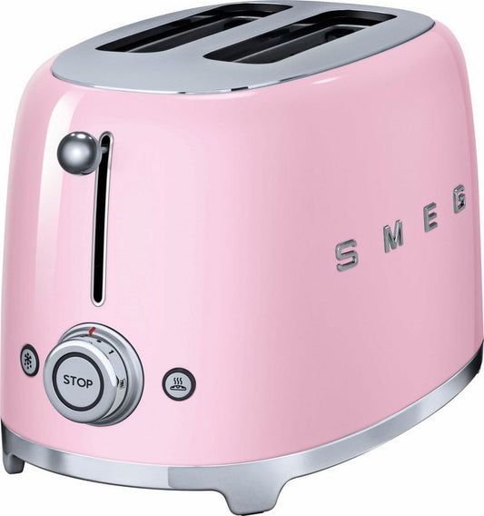 Smeg Toaster TSF01PKEU 2 kurze Schlitze für 2 Scheiben 950 W