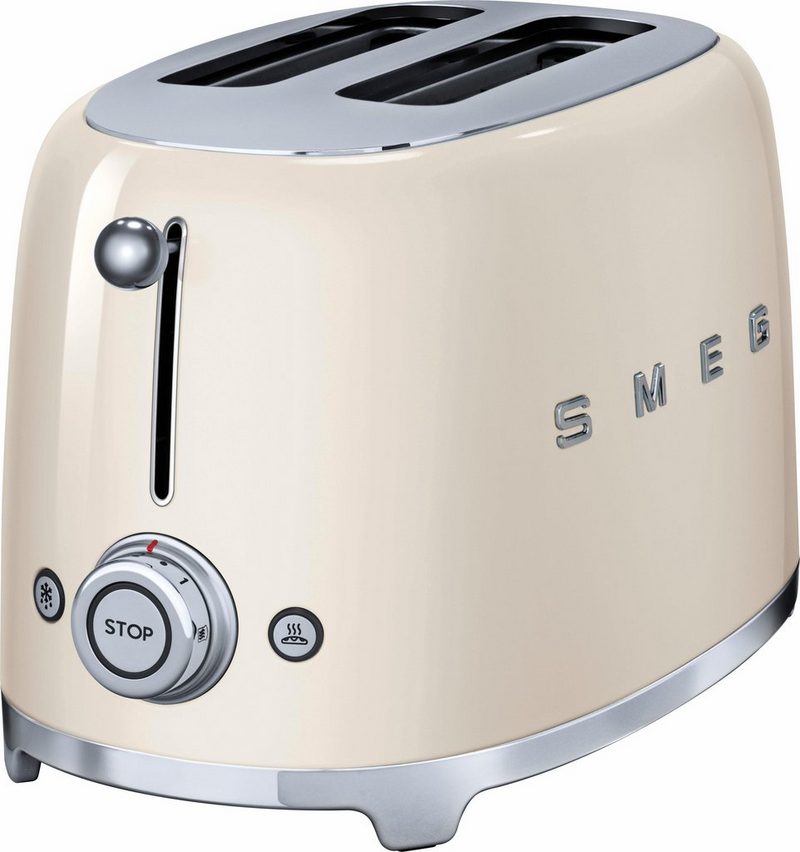 Smeg Toaster TSF01CREU für 2 Scheiben 950 W