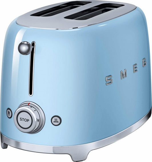 Smeg Toaster TSF01PBEU 2 kurze Schlitze für 2 Scheiben 950 W