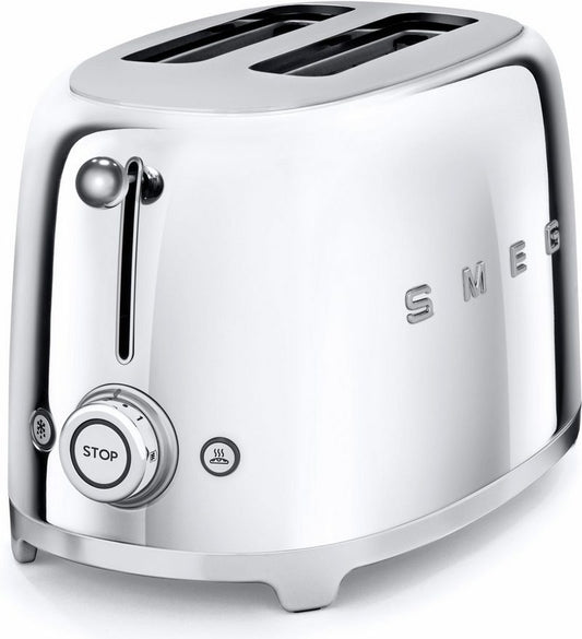 Smeg Toaster TSF01SSEU 2 kurze Schlitze für 2 Scheiben 950 W