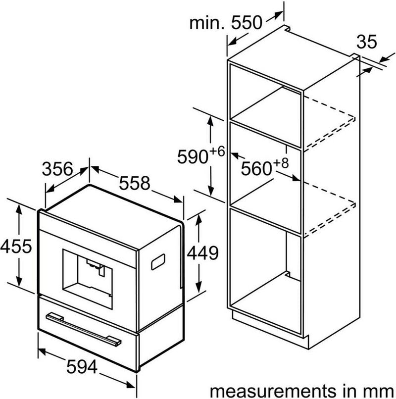 BOSCH Einbau-Kaffeevollautomat CTL636ES6