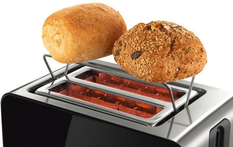 BOSCH Toaster TAT7203 2 kurze Schlitze für 2 Scheiben 1050 W mit Flächenheizung