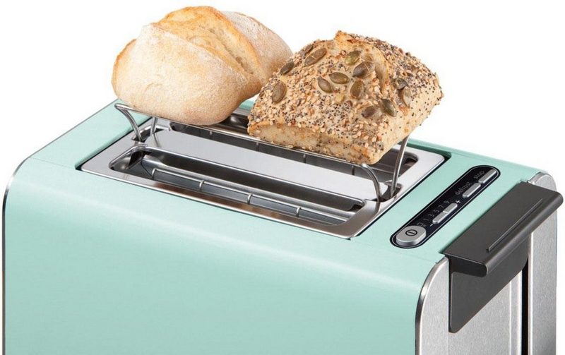 BOSCH Toaster Styline TAT8612 2 kurze Schlitze für 2 Scheiben 860 W mint turquoise-black grey