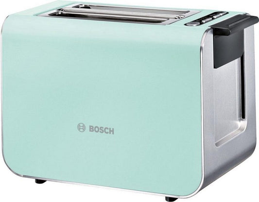 BOSCH Toaster Styline TAT8612 2 kurze Schlitze für 2 Scheiben 860 W mint turquoise-black grey