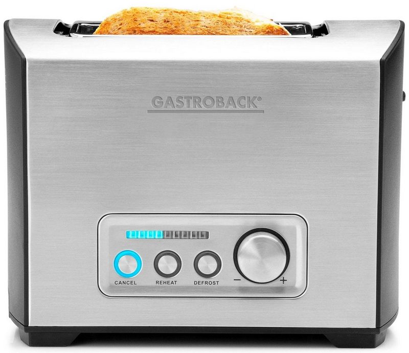 Gastroback Toaster Pro 2S 42397 2 kurze Schlitze für 2 Scheiben 950 W