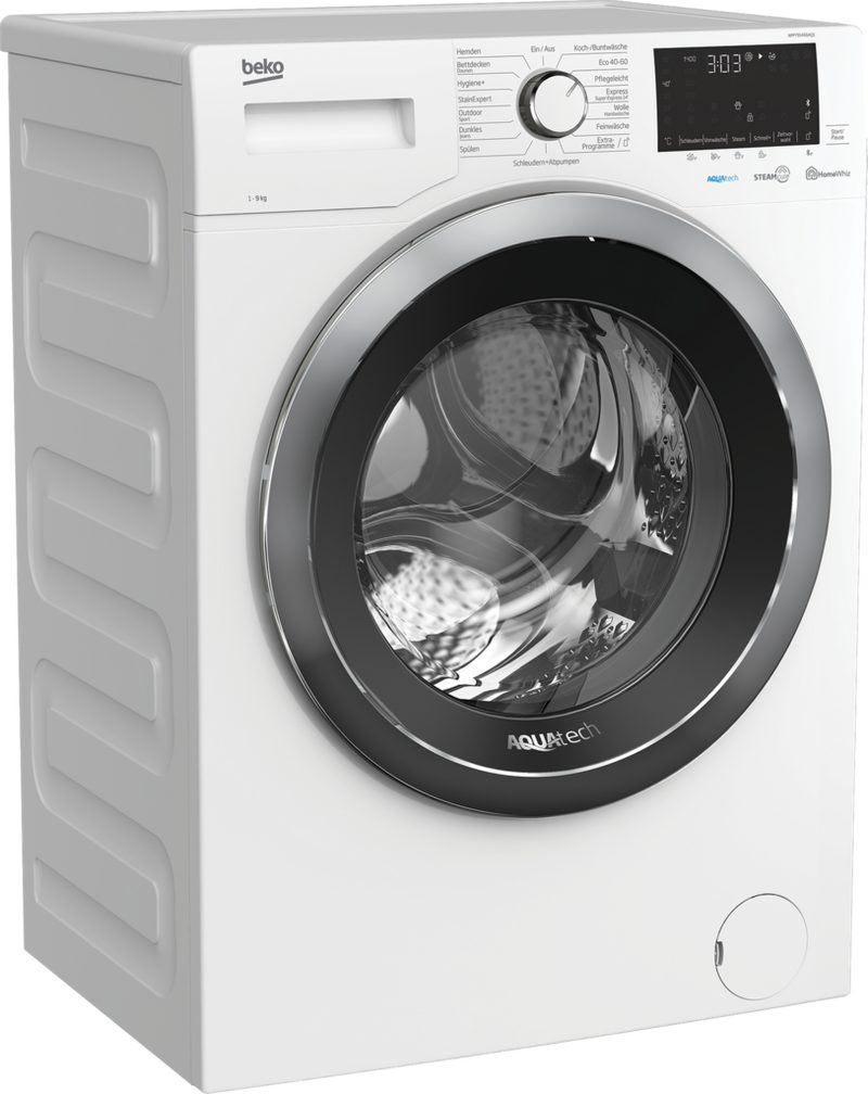 BEKO Waschmaschine Frontlader 9 kg 1400 U/Min AquaTech EEK: A WMY91466AQ1