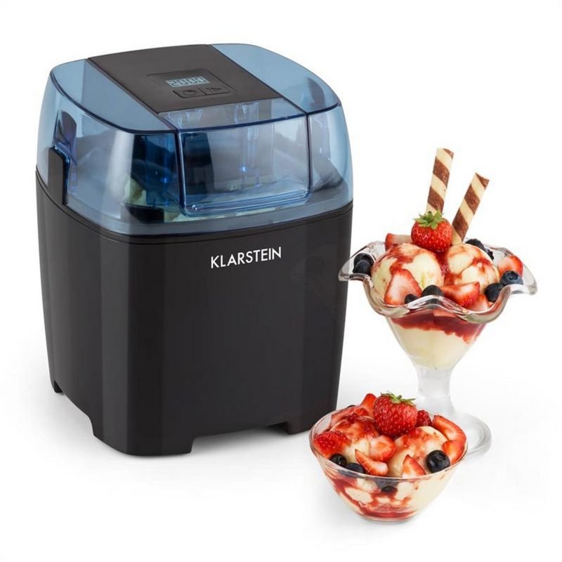 Klarstein Eismaschine Creamberry Eiscremebereiter Flaschenkühler Frozen Yogurt Maschine 15l 1.5 l 10 W