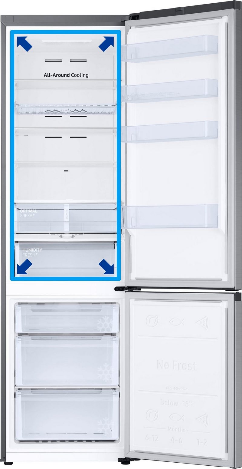 Samsung Kühl-/Gefrierkombination RL38T671DSA 203 cm hoch 595 cm breit