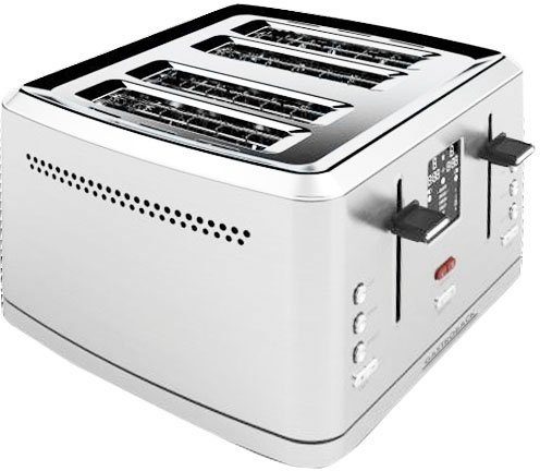 Gastroback Toaster 42396 Design Toaster Digital 4S 4 kurze Schlitze für 4 Scheiben 950 W