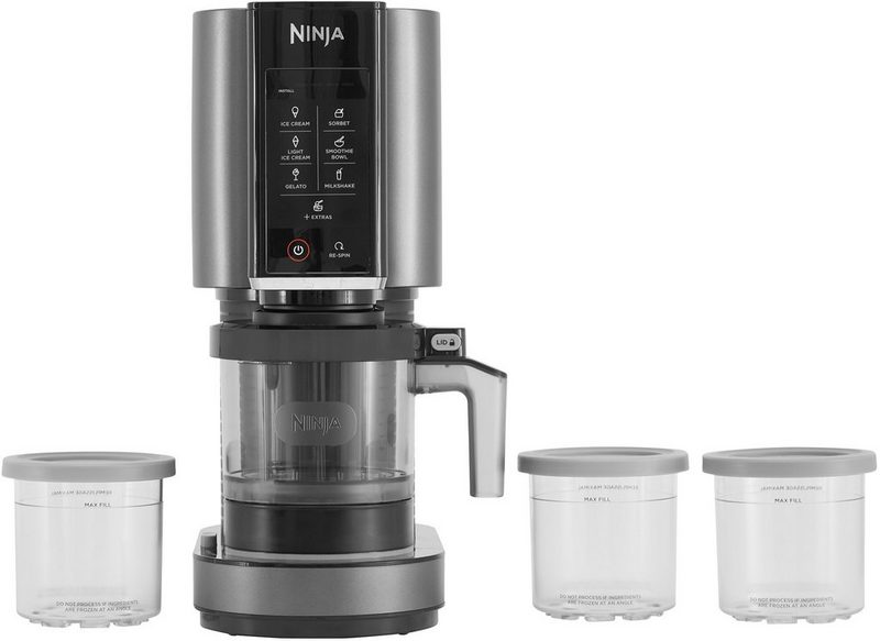 NINJA Eismaschine NC300EU 14 l 800 W Eiscreme Sorbet Gelato Smoothie Bowl