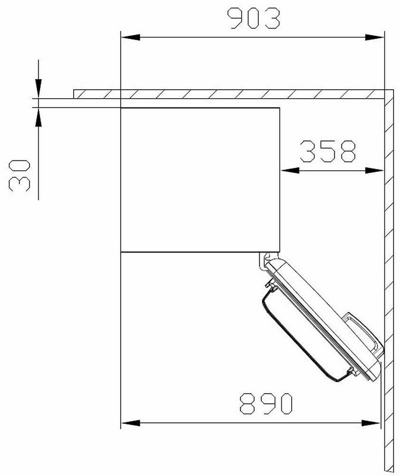 Amica Table Top Kühlschrank KS 15615 B 86 cm hoch 55 cm breit