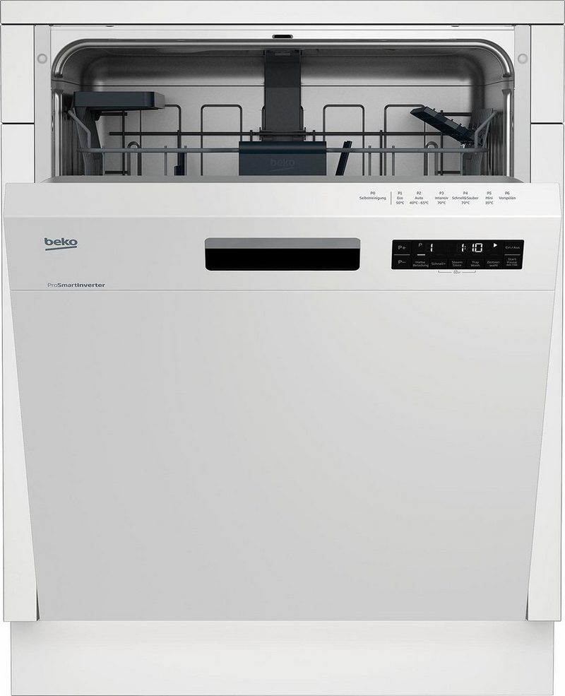 BEKO teilintegrierbarer Geschirrspüler DSN6634W2 14 Maßgedecke mit Startzeitvorwahl