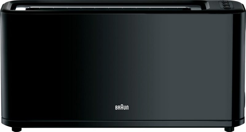 Braun Toaster HT 3110 BK 1 langer Schlitz für 2 Scheiben 1000 W