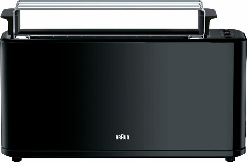 Braun Toaster HT 3110 BK 1 langer Schlitz für 2 Scheiben 1000 W