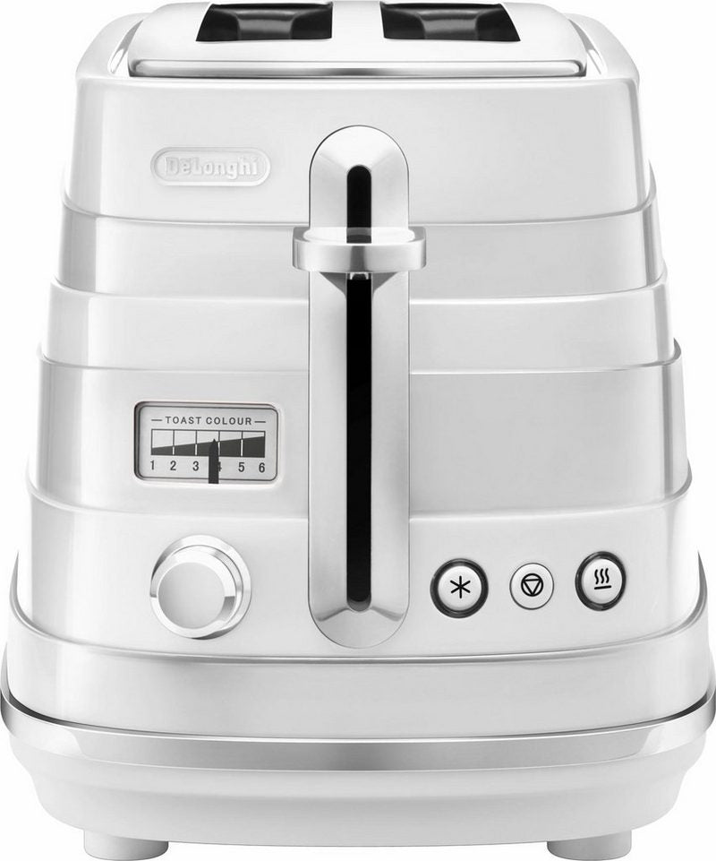 DeLonghi Toaster Avvolta CTA 2103.W 2 kurze Schlitze für 2 Scheiben 900 W