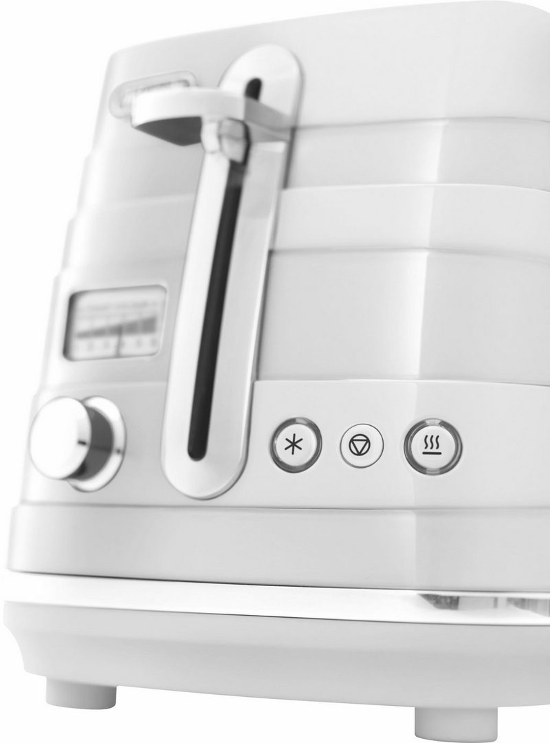 DeLonghi Toaster Avvolta CTA 2103.W 2 kurze Schlitze für 2 Scheiben 900 W