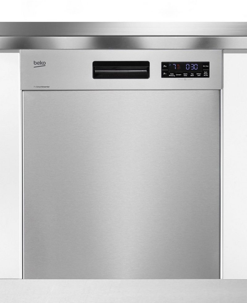 BEKO Unterbaugeschirrspüler DUN6634FX2 14 Maßgedecke mit TrayWash-Funktion