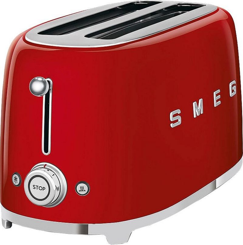 Smeg Toaster TSF02RDEU 2 lange Schlitze für 2 Scheiben 1500 W