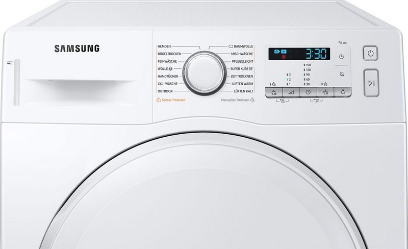 Samsung Wärmepumpentrockner DV9FTA040DW/EG 9 kg Knitterschutz