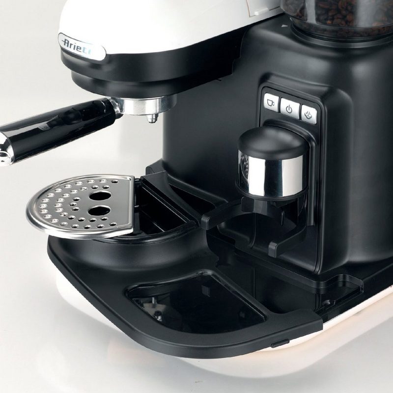 Ariete Espressomaschine 1318WH moderna schwarz-weiß