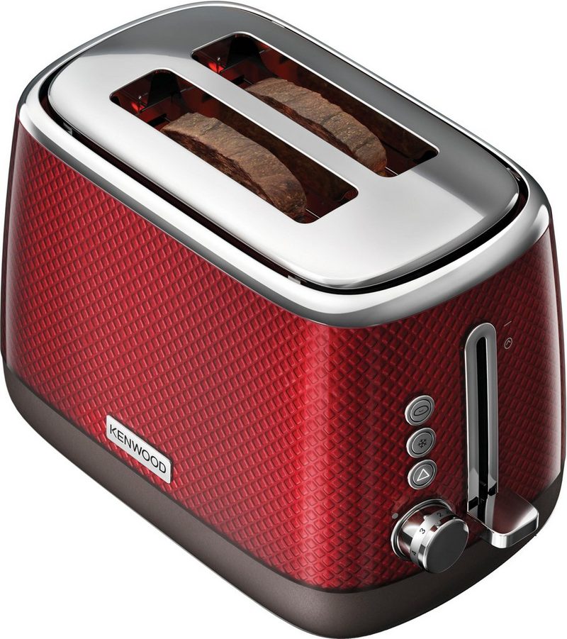 KENWOOD Toaster Mesmerine TCM811.RD 2 kurze Schlitze für 2 Scheiben 1000 W