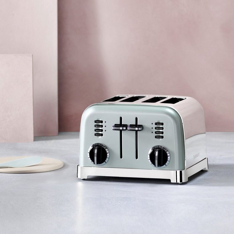 Cuisinart Toaster CPT180GE für 4 Scheiben 1800 W extra breite Toastschlitze Retro Design