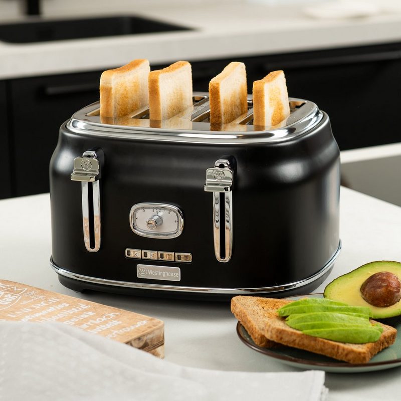 Westinghouse Toaster WKTT809BK 4 kurze Schlitze 1750 W