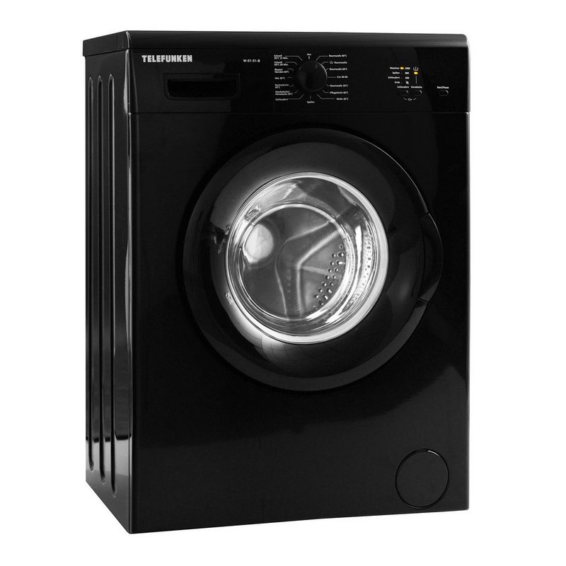 Telefunken Waschmaschine W-01-51-B 5 kg 1000 U/min (5 kg / 1000 U/Min) mit Mengenautomatik und Überlaufschutz