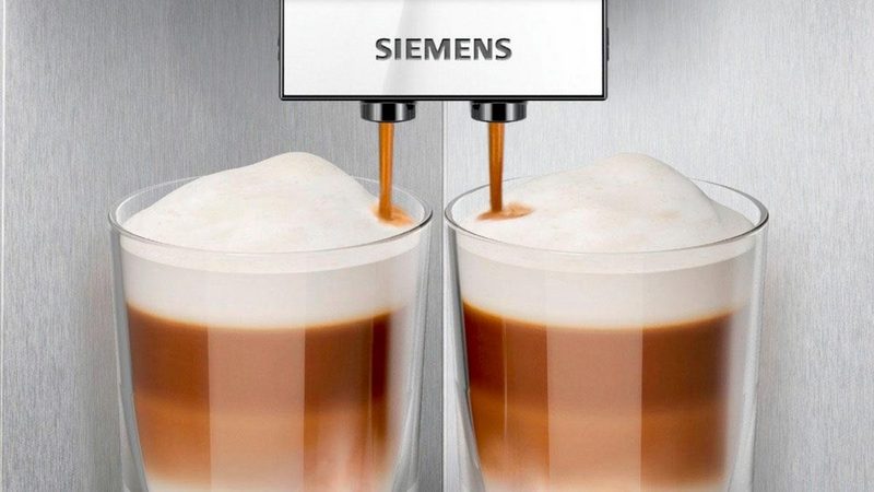 SIEMENS Kaffeevollautomat EQ.9 s300 TI923509DE extra leise automatische Milchsystem-Reinigung bis zu 6 individuelle Profile Schwarz