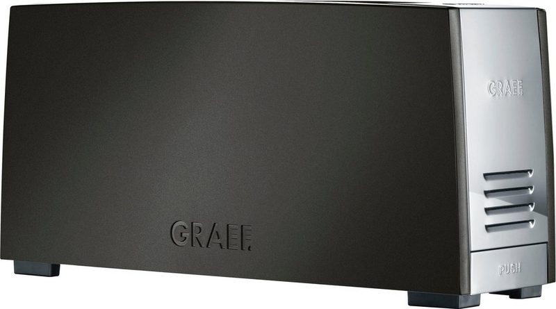 Graef Toaster TO 92 schwarz-matt 1 langer Schlitz für 2 Scheiben 880 W