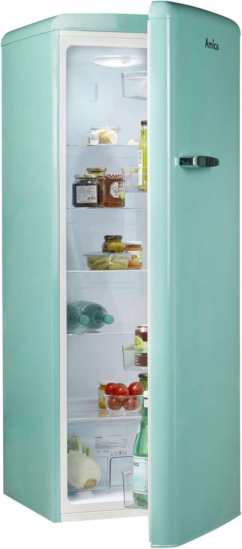 Amica Vollraumkühlschrank VKSR 354 150 T 144 cm hoch 55 cm breit