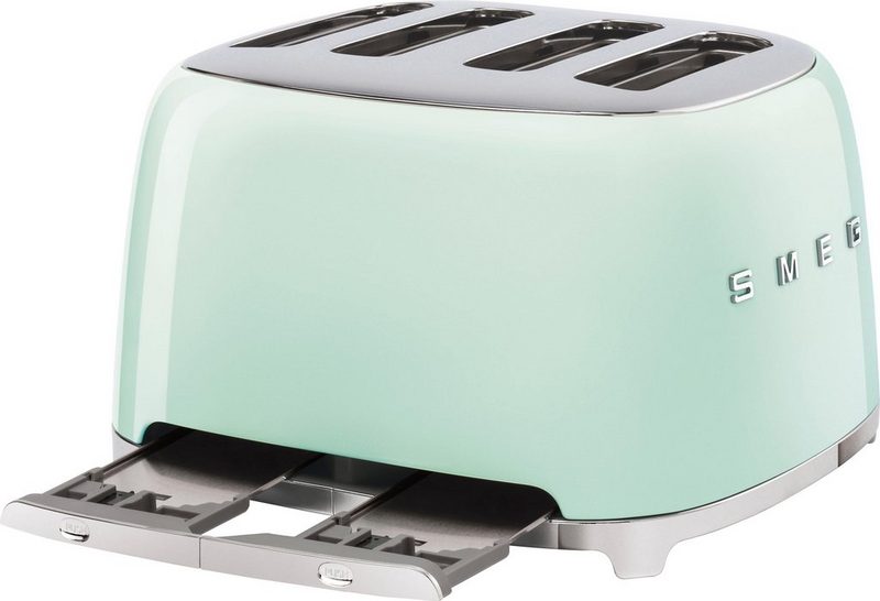 Smeg Toaster TSF03PGEU 4 kurze Schlitze 3000 W