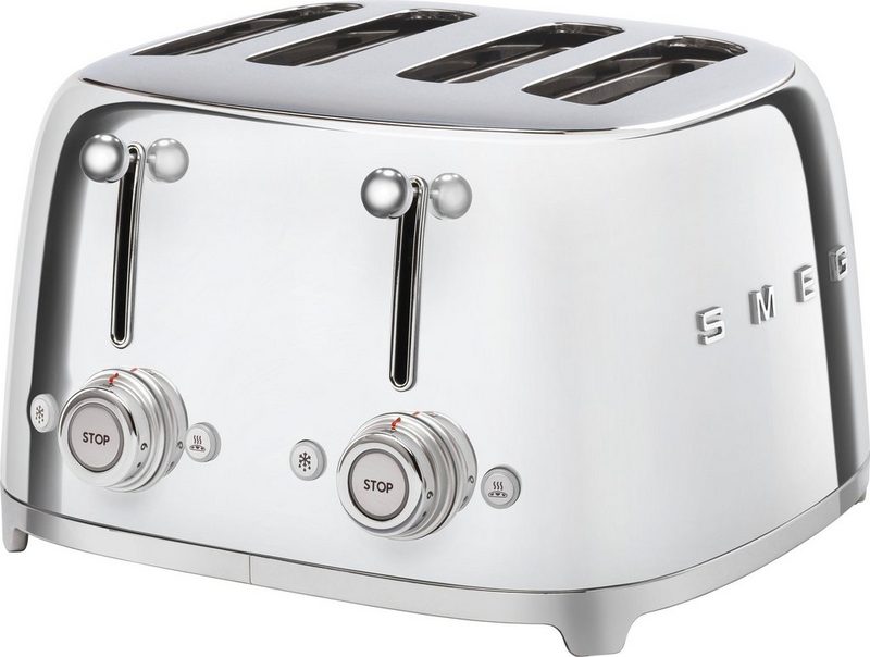 Smeg Toaster TSF03SSEU 4 kurze Schlitze 3000 W