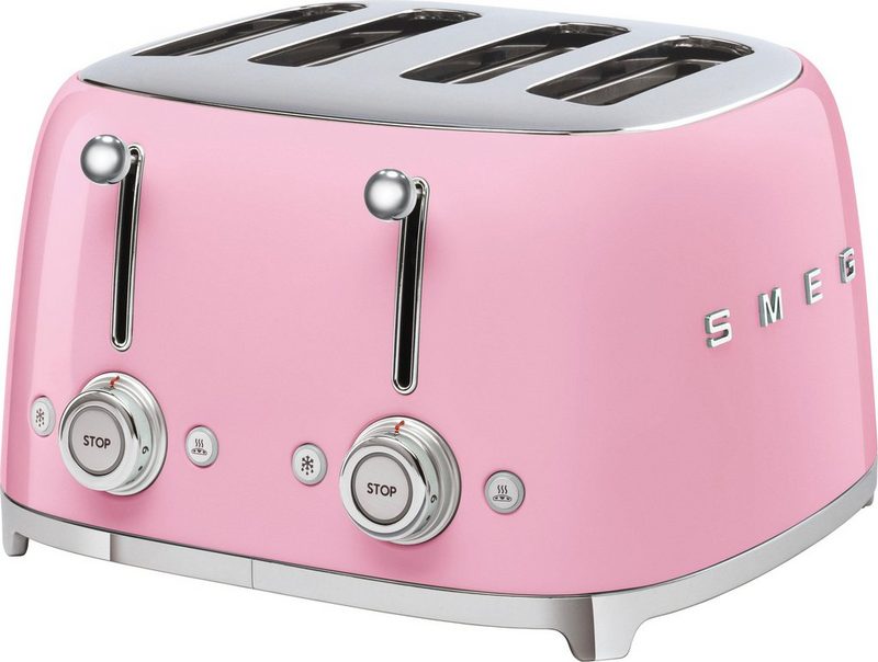 Smeg Toaster TSF03PKEU 4 kurze Schlitze 3000 W