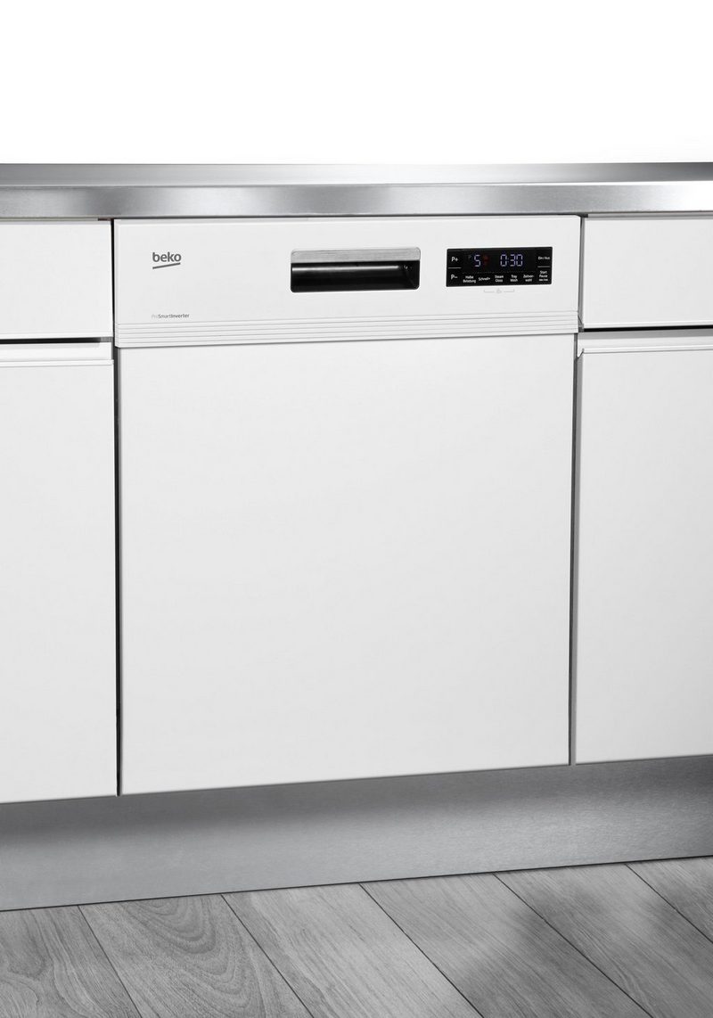 BEKO teilintegrierbarer Geschirrspüler DSN6634W2 14 Maßgedecke mit Startzeitvorwahl