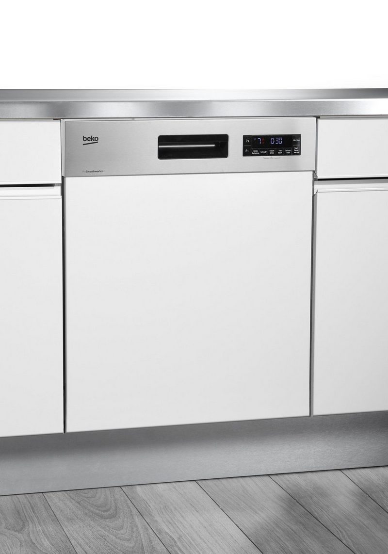 BEKO teilintegrierbarer Geschirrspüler DSN6634FX2 14 Maßgedecke mit TrayWash-Funktion