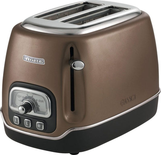 Ariete Toaster Classica bronze 158BR 2 kurze Schlitze für 2 Scheiben 815 W